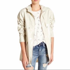 NWT BLANKNYC Denim Patent Parka